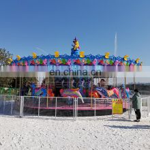 Luna park equipment carousel new design sea theme sea animal 36 seats carousel merry go round on sale