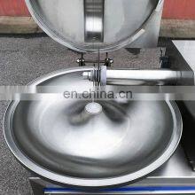 60L 125 Litter High Speed Emulsifier Sausage Chopper Machine Meat Fruits Mixer Butchery Equipment Bowl Cutter For Lab thumbnail-5