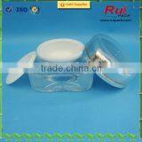 Cosmetic Clear Square Shape Acrylic Plastic Jar With Plastic Cap thumbnail-2