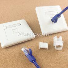Sample Free UTP 8P8C 90 Degree Network CAT5E CAT6 RJ45 Keystone Jack From China Factory TAEPO thumbnail-2