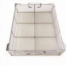 Professional Customized Stainless Steel Wire Mesh Basket With Handle