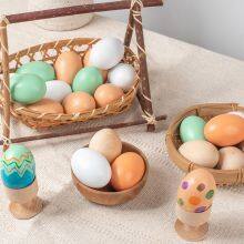 Wooden Simulation Chicken Egg Baby DIY Painting