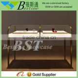Modern copper coated stainless furniture for jewelry, stainless steel furniture