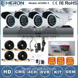 Cheap H.264 4CH DVR NVR CCTV Kit Combo DIY Wireless CCTV Camera System Quality Choice thumbnail-4