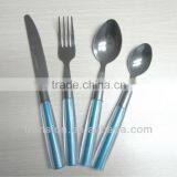 flatware colored handle inox cutlery set