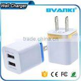 New Products 2016 Universal 2.1A Small Fast Selling Items Travel Wall Charger 2 Usb Port Home Charger With Aluminum Rim Quality Choice thumbnail-4