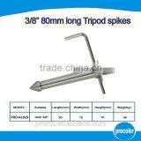 Stainless Steel Tripod Ground Spikes With UNC 3/8'' Tripod Replacement 80mm Foot Spikes for Common Camera Tripod