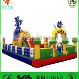Bounce Inflatable Fun City Bluecat Theme Inflatable Fun Factory,inflatable Amusement Park