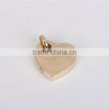 Wholesale 925 Sterling Silver Heart Shape Hollow Pendant Necklace Gold Plating thumbnail-2