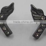 Angle Earring Stud Hematite Earring Stud Lovely Earring Stud Personalized Earring Stud thumbnail-1