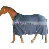 Horse Fleece Rug in Beautiful Navy Blue. thumbnail-1