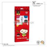 21Pcs Children Watercolor Paint Cakes