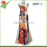 New Brand Face Silk Prints Wax Pattern Fabric New Design Silk Material Fabric thumbnail-1