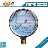 Comparable Price Stainless Steel Case Oil Pressure Gauge High Manometer thumbnail-1