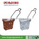 Hot Sale Plastic Trolley Shopping Basket thumbnail-1