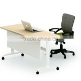 Flexible wood steel frame wooden office folding table