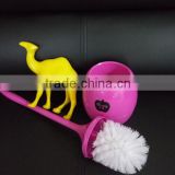 Creative round plastic toilet brush