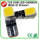 Error Free 160 mA T10 CANBUS LED Side Light Bulb White Canbus T10 5w5 White Color COB Chip Car Led Lighting thumbnail-2