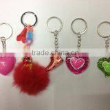 Plastic Fashion Pink Heart Key Ring Hook thumbnail-1