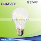 CE RoHS New 360 Degree E27 A60 LED Filament Bulb Light 4W 6W 8Wdecorative Filament Light Bulbs , Led Filament Light 4w Coreach