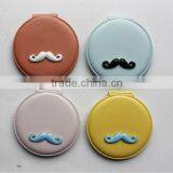2014 Hot PVC Newly Barber Round Shape Pocket Mirror for Wholesale,MA101
