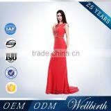 Factory Wholesale Red Long Boutique Dresses for Women thumbnail-3