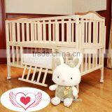 2016 Classic Design Clear Panel Adjustable Solid Baby Wooden Bed thumbnail-6