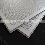 1.8mm Perforated White GI / Metal Acoustic False Ceiling Panels 600x600mm thumbnail-3