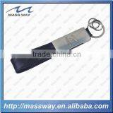 High Grade Car Brand Custom Metal Real Genunine Leather Key Chain thumbnail-5