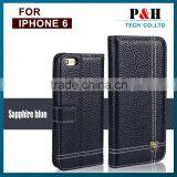 Genuine Leather Wallet Case For Apple IPhone 6 / Plus, Flip Leather Case For IPhone6 thumbnail-4