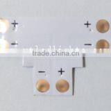 8mm 3528SMD PCB board connect smd pcb board 8mm "T" shape use 8mm connector to connect 3pcs 3528smd led strips