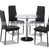Restaurant Round Glass Dining Table and Chair thumbnail-1