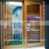 German Style Tilt and Turn Solid Wood Window With Shutter thumbnail-1