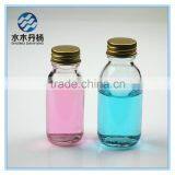 90ml Clear Pharmaceutical Glass Bottle Syrup Glass Bottle With Gold Screw Lids thumbnail-3
