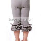 Chevron Petti Brown Shorts Hemline Ruffle 100% Baby Girls Cotton Summer Shorts thumbnail-6