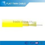 2 core duplex flat figure 8 indoor use fiber optic cable GJFJBV