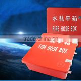 Red GRP Fire Hose Box With Stainless Accessory