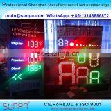 Los Angeles USA Led Digital Gas Price Changer 8.8 8 9 & 8.88 9/10 (20 Inch ) R/W/Y/W/B Color thumbnail-1