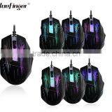 Fashional Rainbow Backlit Wired Keyboard and Mouse Combo Set for Laptop Desktop thumbnail-4