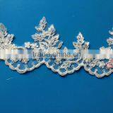 Top One Embroidered Decorative Bridal Lace Trim SBL62201CB