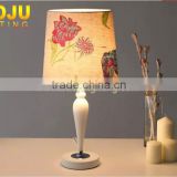 Fabric shade metallic table lamps China suppliers