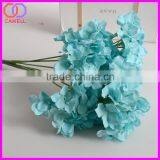 5 Heads Blue and White Hydrangea Bouquet Cheap Artificial Hydrangea Flower thumbnail-1