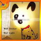Bedroom New Fancy Bedside Light for Kids,New Design Lovely Spotty Dog Wall Sticker Lamp thumbnail-1