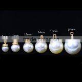 Different Size Alloy Hat Pearl Pendant Garment Accessories Metal Trims White Alloy Pearl Button thumbnail-2