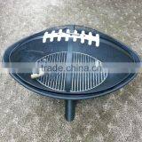 Football Shaped Outdoor Fire Pit Simple Design Picnic Firepit thumbnail-1