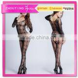 CK621A New Women One Piece Hollow Out Sexy Bodystocking thumbnail-1
