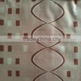 Crossed Wave-like Line Checked Design Fleece Base with Blackout Jacquard for new styles of curtains