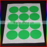 Red Self Adhesive Fluorescent Sticker in Round thumbnail-3