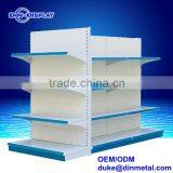 OEM Double Sided Economy Gondola Shelving With End Cap Units thumbnail-2