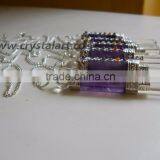 AMETHESE AGATE BONDED HEALING STICK PENDULUM thumbnail-3